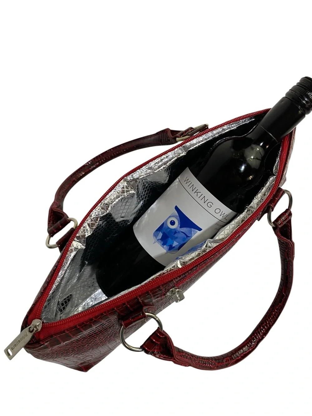 Prime ware Wine Bag Insulated Red Travel Picnic Bag